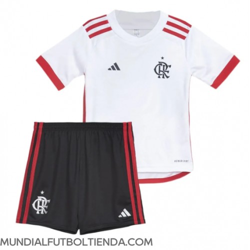 Camiseta Flamengo Segunda Equipación Replica 2024-25 para niños mangas cortas (+ Pantalones cortos)